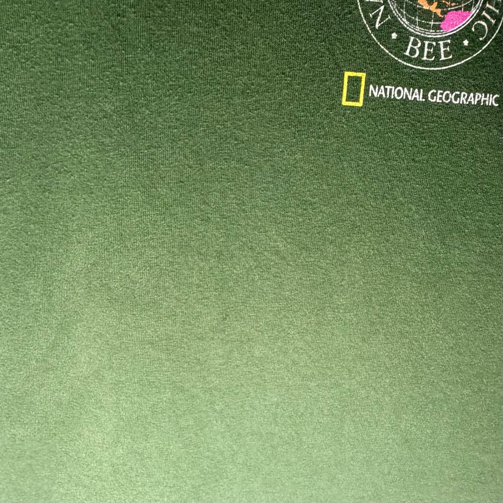 Vintage Y2K 2005 National Geographic State Bee Dark Green T-Shirt Mens Large - Picture 7 of 7